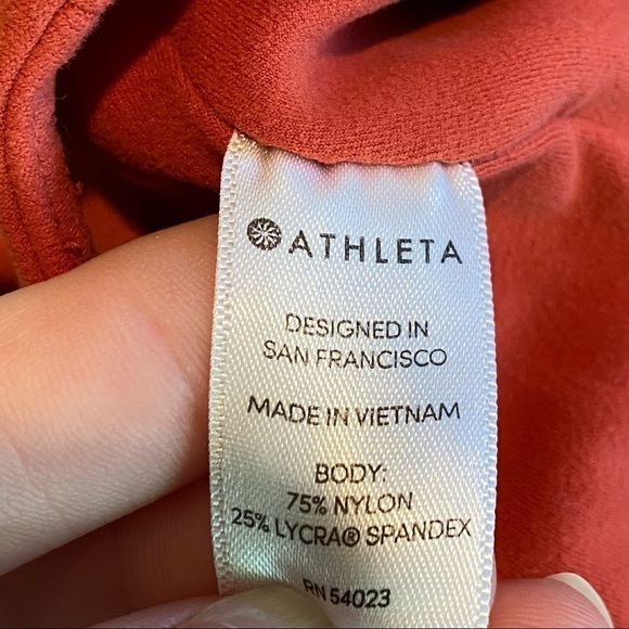 ATHLETA $98 Salutation Stash Pocket 7/8 Tight - Size 1X - Mauve YOGA Athletic - Picture 6 of 12